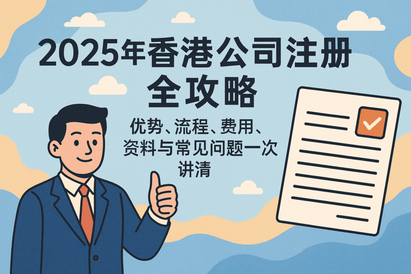 2025年香港公司注册全攻略：优势、流程、费用、资料与常见问题一次讲清