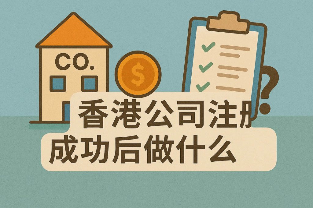 香港公司注册成功后做什么?