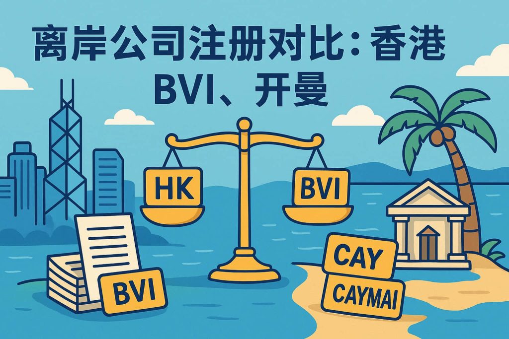  离岸公司注册对比：香港、BVI、开曼优劣全解析