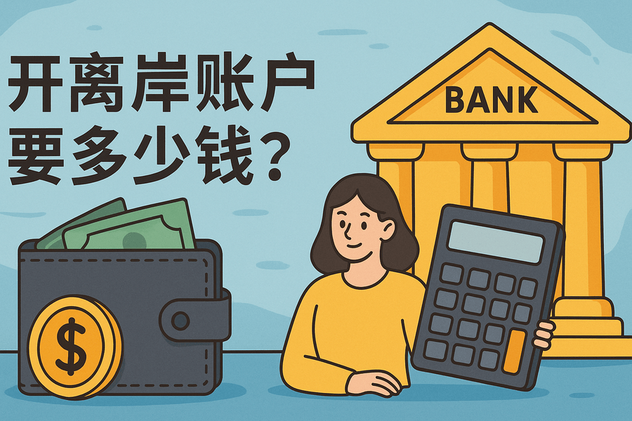 开离岸账户要多少钱？常见地区开户费用一览