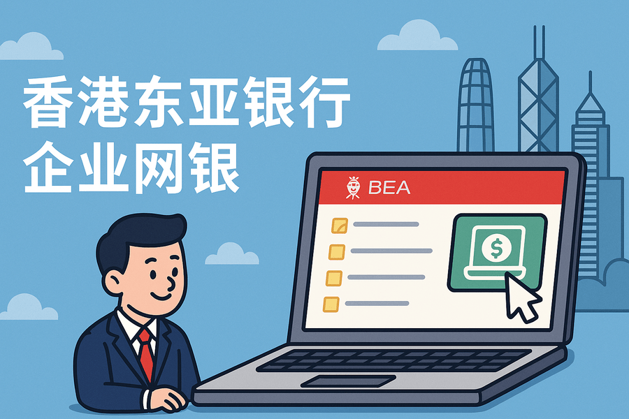 香港东亚银行(BEA)企业网银操作教程:开户、首次登录、常用功能一篇搞懂