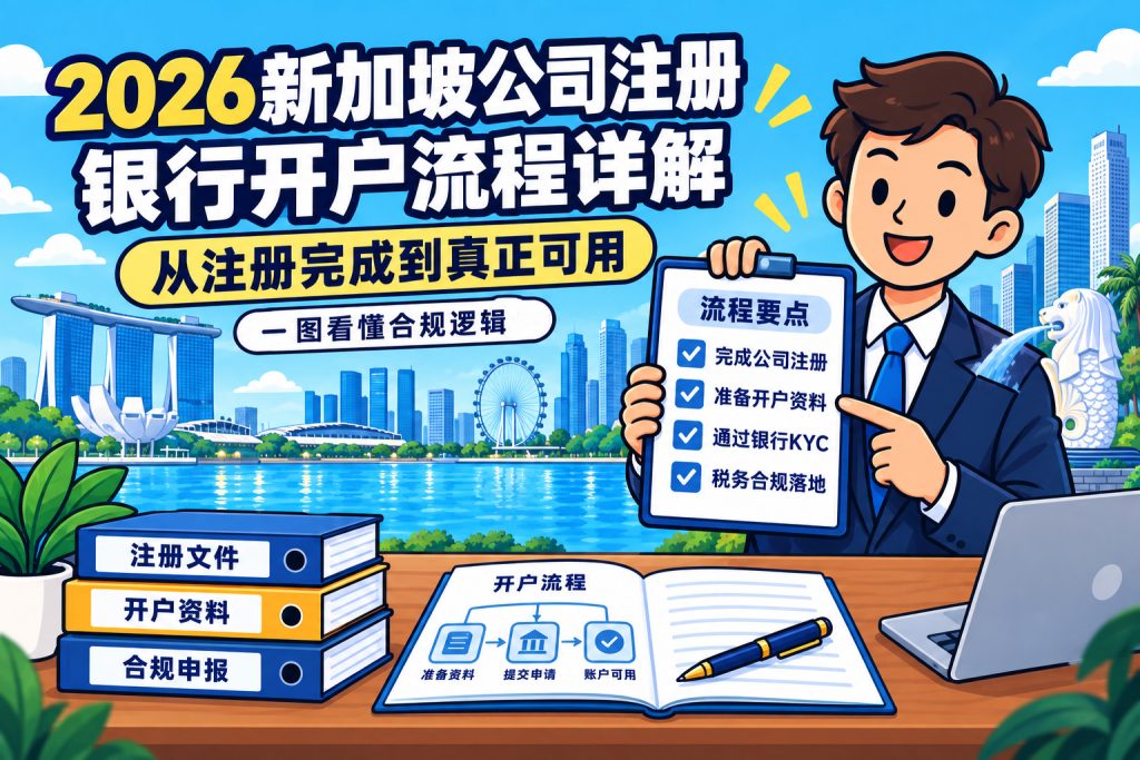 2026年新加坡公司注册与银行开户流程详解:从“注册完成”到“真正可用”的合规逻辑