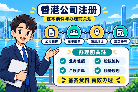 香港公司注册有哪些基本条件？办理前需要关注哪些事项 📋