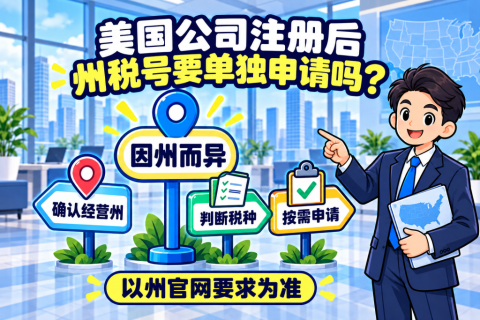 美国公司注册后，州税号是自动分配还是要单独申请？