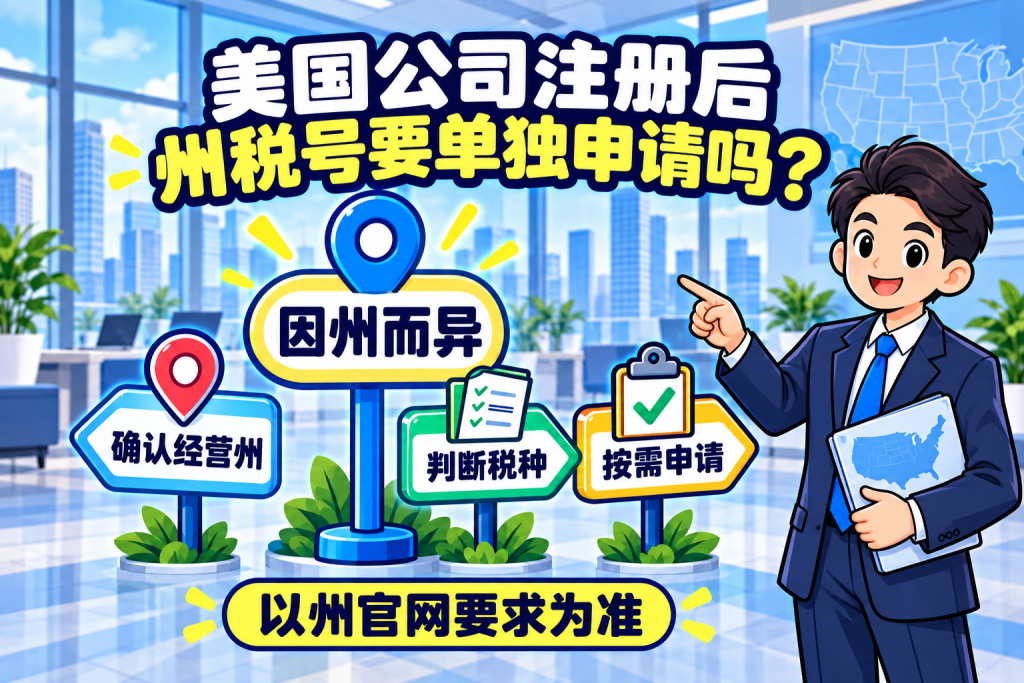 美国公司注册后,州税号是自动分配还是要单独申请?
