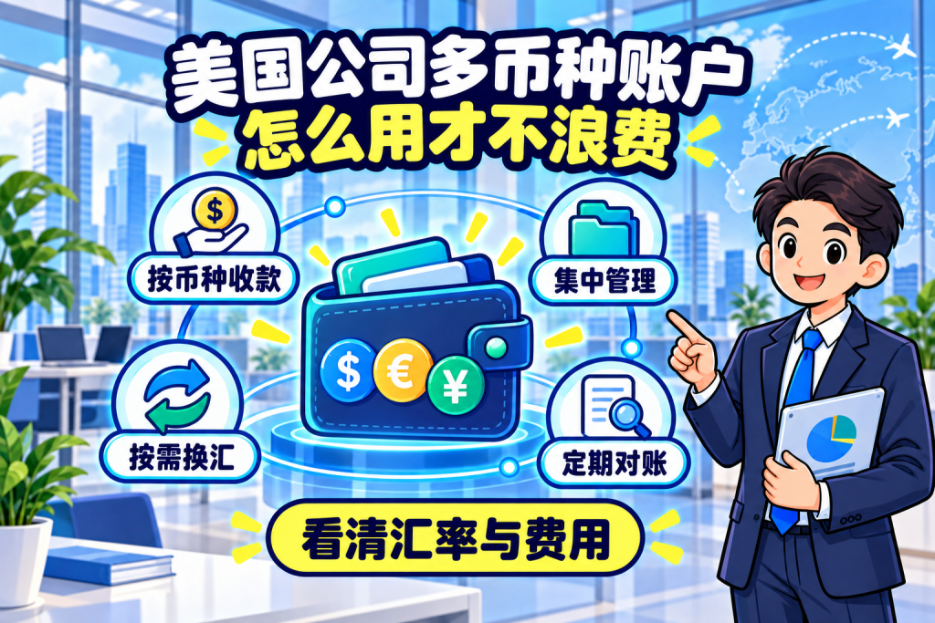 美国公司多币种账户,怎么用才不浪费