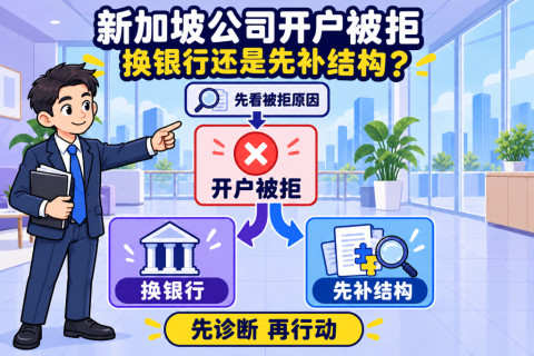 新加坡公司开户被拒，换银行还是先补结构