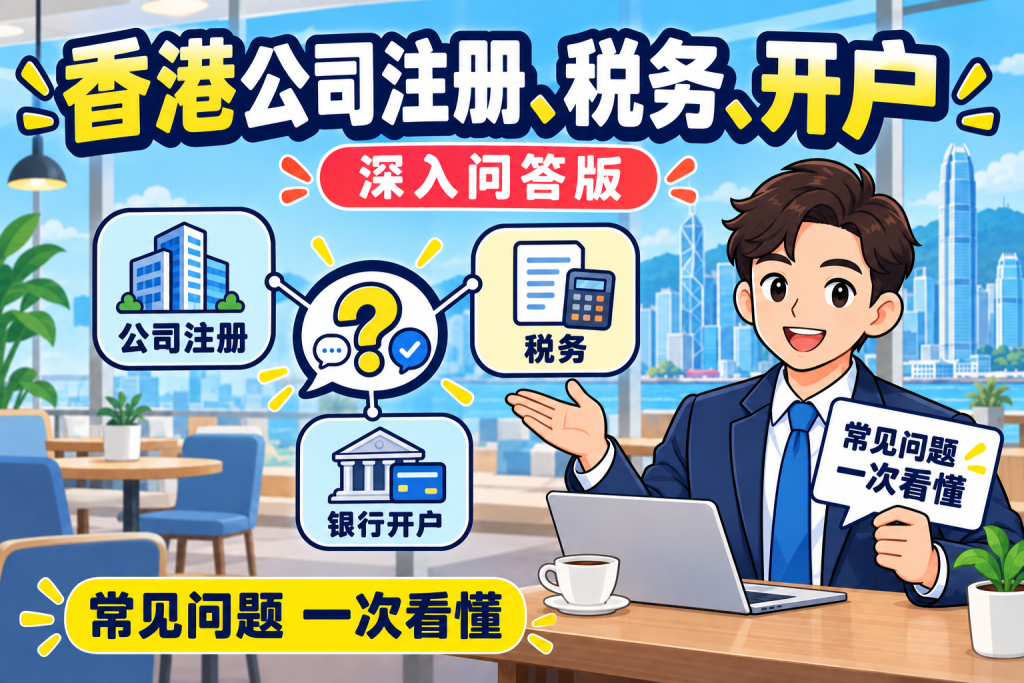 香港公司注册、税务、开户,深入问答版