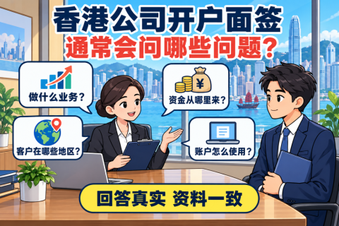香港公司开户面签，通常会问哪些问题