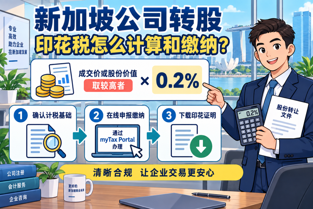 新加坡公司转股,印花税怎么计算和缴纳