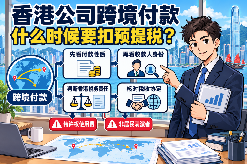 香港公司跨境付款，什么时候要扣预提税？ 