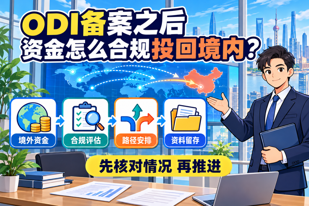 ODI备案之后，资金怎么合规投回境内？