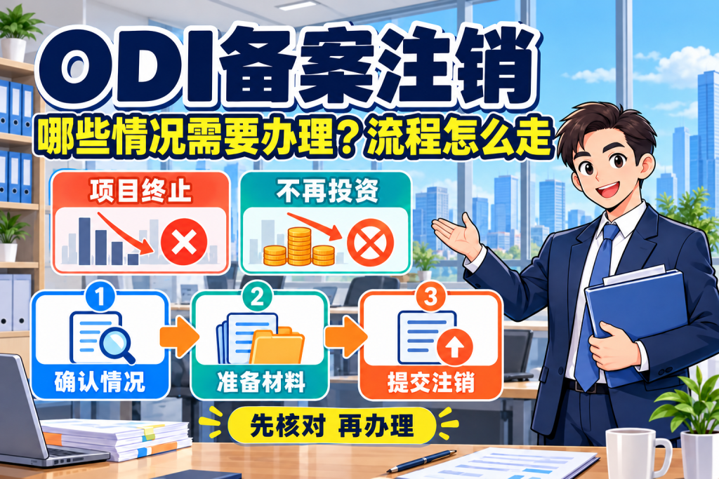ODI备案注销:哪些情况需要办理,流程怎么走