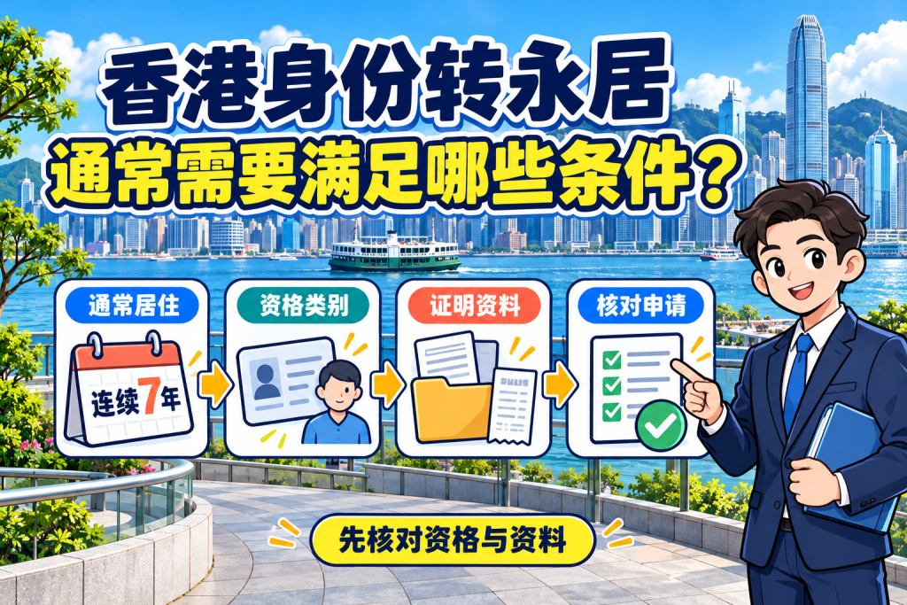 香港身份转永居,通常需要满足哪些条件