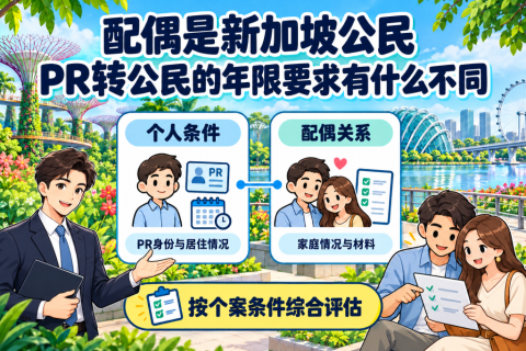 配偶是新加坡公民，PR转公民需要满足哪些年限？