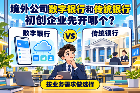 境外公司数字银行和传统银行，初创企业先开哪个？